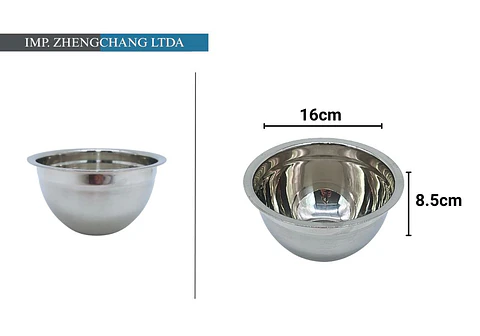 Bowl acero Inox. para ensaladas 16cm (x10)