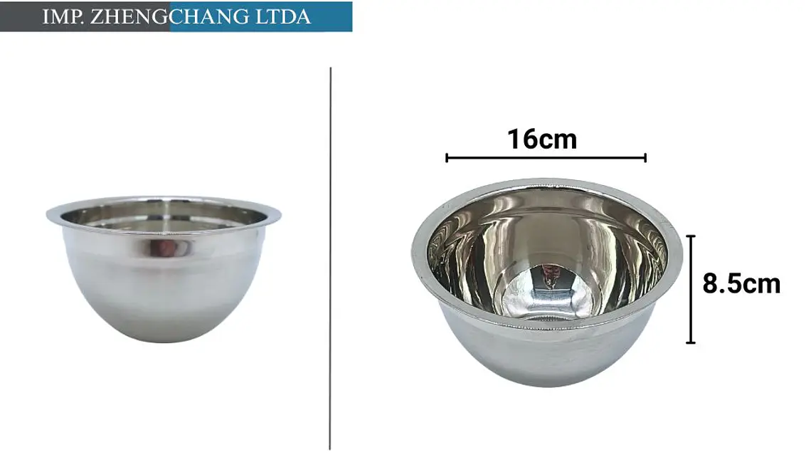 Bowl acero Inox. para ensaladas 16cm (x10) 1