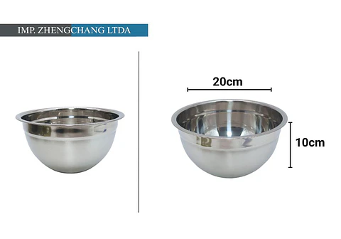 Bowl acero Inox. para ensaladas 20cm (x10)