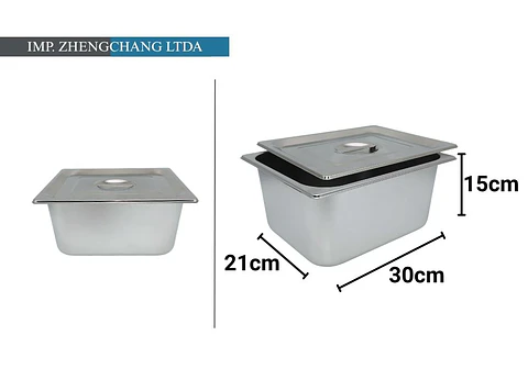  Deposito/salsera gastronomico con tapa 50×24×15CM (x5)