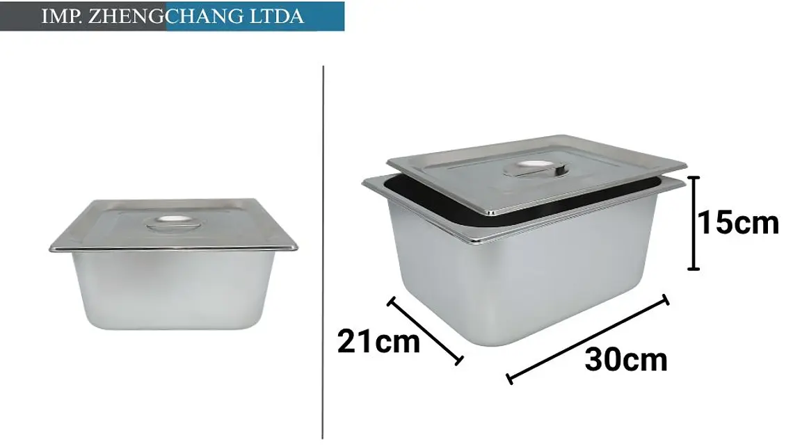  Deposito/salsera gastronomico con tapa 50×24×15CM (x5) 1