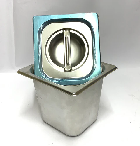  Deposito/salsera gastronomico con tapa 10×14.5×15CM (x10)