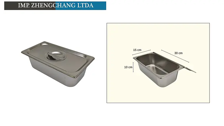  Deposito/salsera gastronomico con tapa 30×15×10CM (x10) 1
