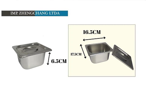  Deposito/salsera gastronomico con tapa emp individual 17×16×6.5CM (x5)