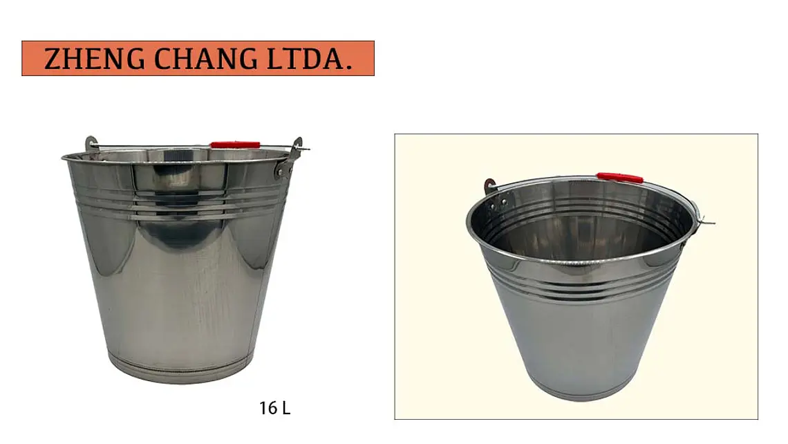 Balde acero inox 16L (x10) 1