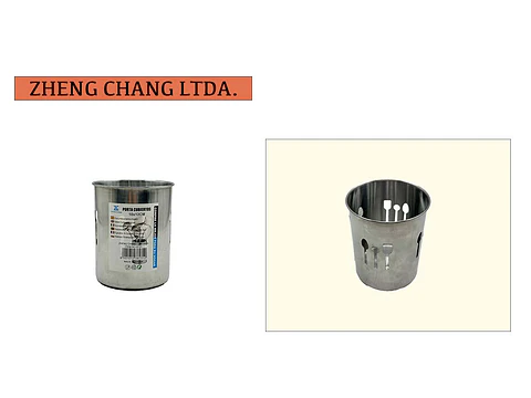 Porta cubiertos en acero inox (x6)
