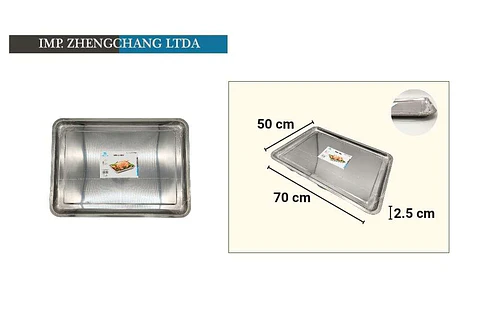 Bandeja rectangular 70×50×2.5cm 1380g (x5)