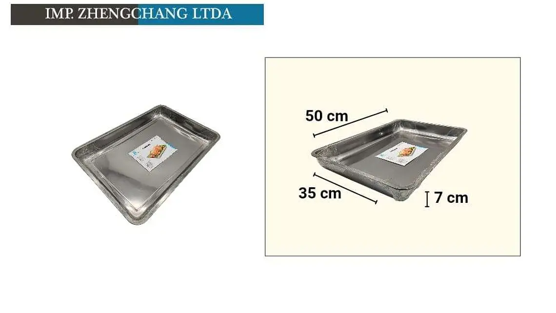 Bandeja rectangular 50×35×7cm 920g (x5) 1