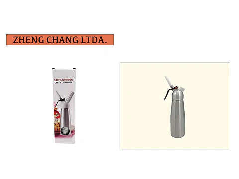 Dispensador de crema batida metalico (x3)