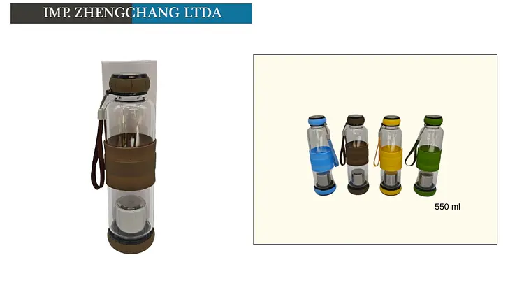 Botella de vidrio infusor 550ML (x10) 1
