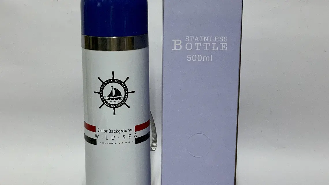 Térmico de acero inoxidable con taza estampado sailor BG 500ml (x10) 1