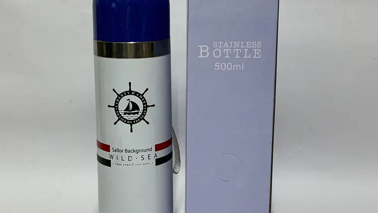 Térmico de acero inoxidable con taza estampado sailor BG 500ml (x10) 1