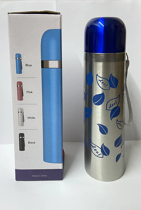 Térmico acero inox taza color liso con cordon 500ml (x10)