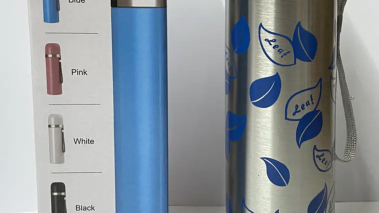 Térmico acero inox taza color liso con cordon 500ml (x10) 1