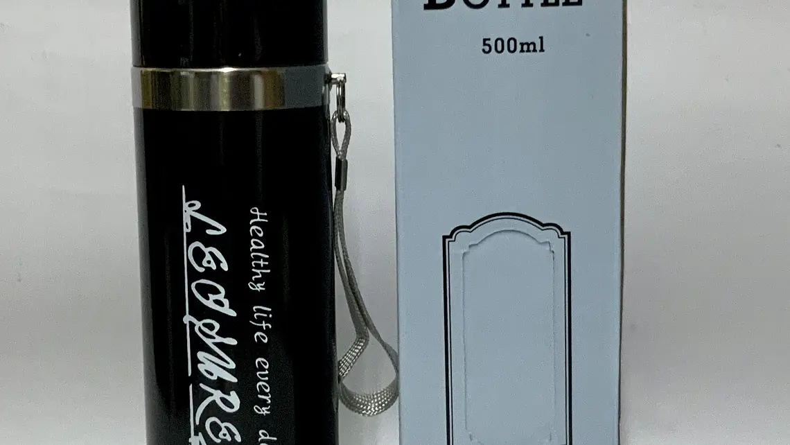 Termo acero inox con taza termico unicolor estampado 500ml (x10) 1
