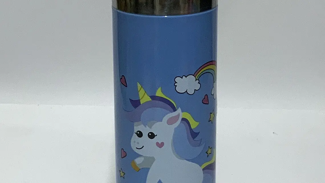 Termo acero inox termico unicolor estampado unicordio 500ml (x10) 1