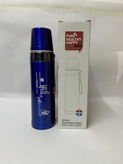 Termo térmico acero inox con taza sport travel 500ml (x10)