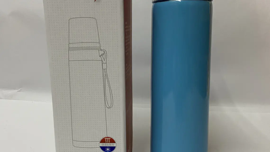 Termo térmico acero inox con taza color liso 500ml (x10) 1