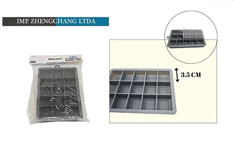 Cubetera con tapa 15 cavidades (x12)