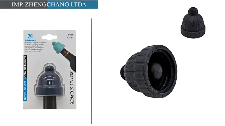 Tapon silicona sobrero para botellas de vino (x12) 1