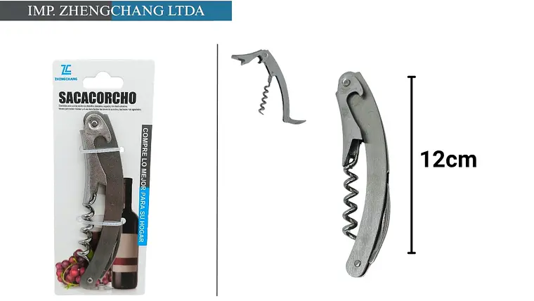 Sacacorchos acero inox 3 en 1 (x12) 1