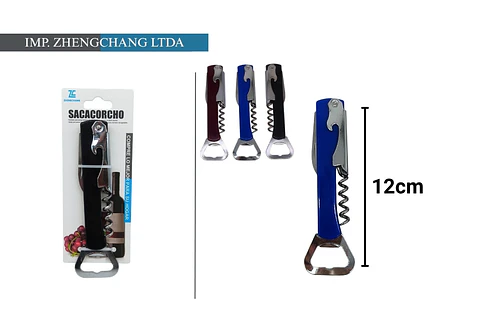 Sacacorchos acero inox 4 en 1 (x12)