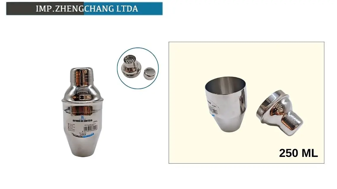  Coctelera acero Inox 250ml (x6) 1
