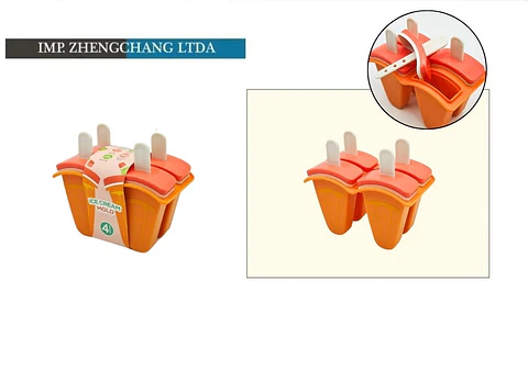 Molde silicona fruta sandia paletas 4 und (x6)