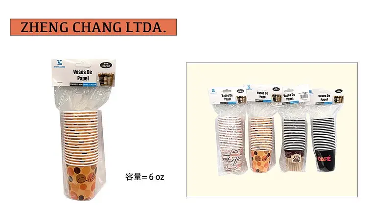 Vaso de papel de 6oz (x25) 1