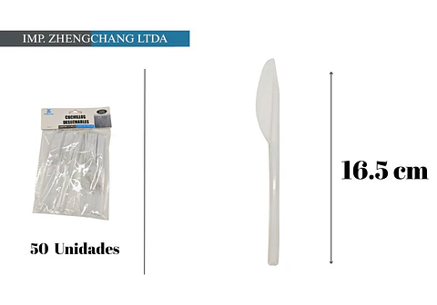 Cuchillo de plástico 16.5CM 50PCS (x12)