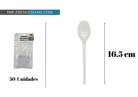 Cuchara de plástico 16.5CM 50PCS (x20)