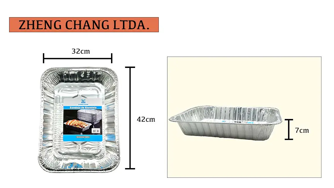  Capsula de aluminio cuadrada 42x32x7cm (x12) 1