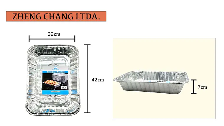  Capsula de aluminio cuadrada 42x32x7cm (x12) 1