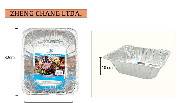  Capsula de aluminio cuadrada 32x26cm (x12) 1