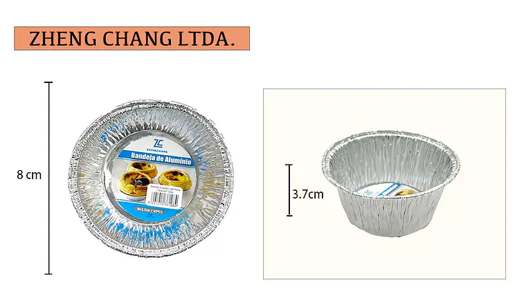  Capsula de aluminio redondo 8x3.7cm 12Und (x6) 1