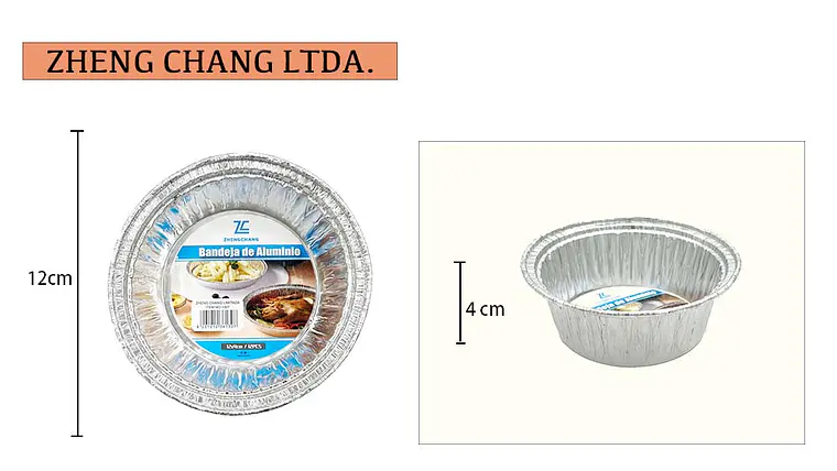 Capsula de aluminio redondo 12x4cm 12Und (x6) 1