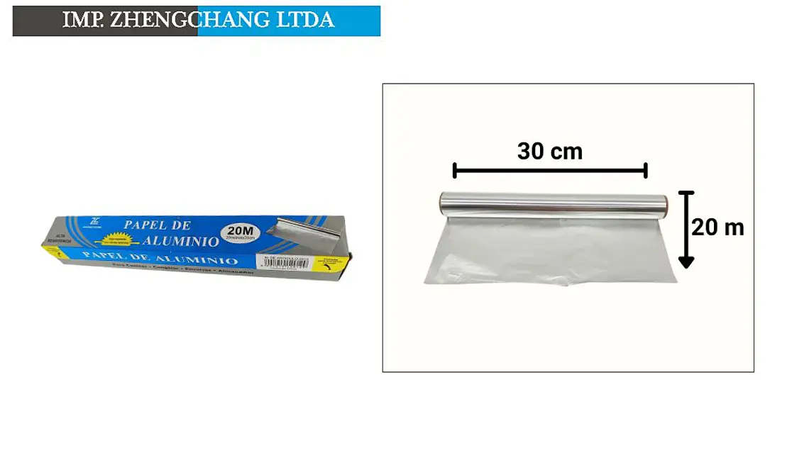 Papel Aluminio 30cm×20m (x10) 1