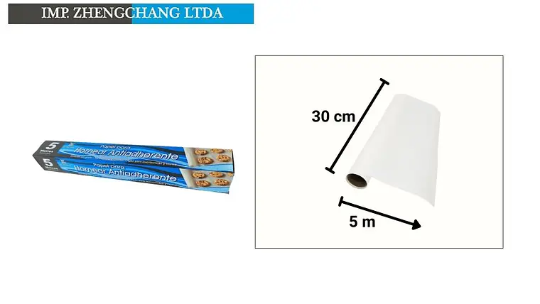  Rollo papel antiadherente hornear  30cm×5m (x10) 1