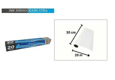Rollo papel antiadherente hornear  30cm×20m (x10)