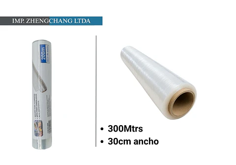 Papel film transparente 30cm×300m (x10)