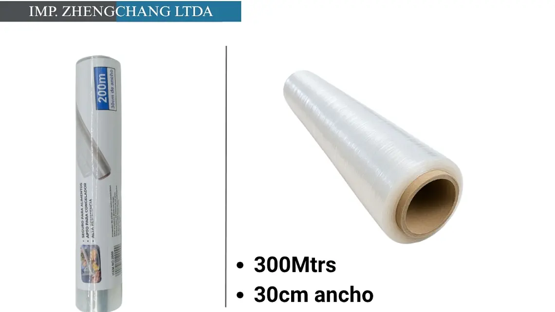 Papel film transparente 30cm×300m (x10) 1