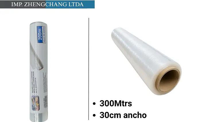 Papel film transparente 30cm×300m (x10) 1