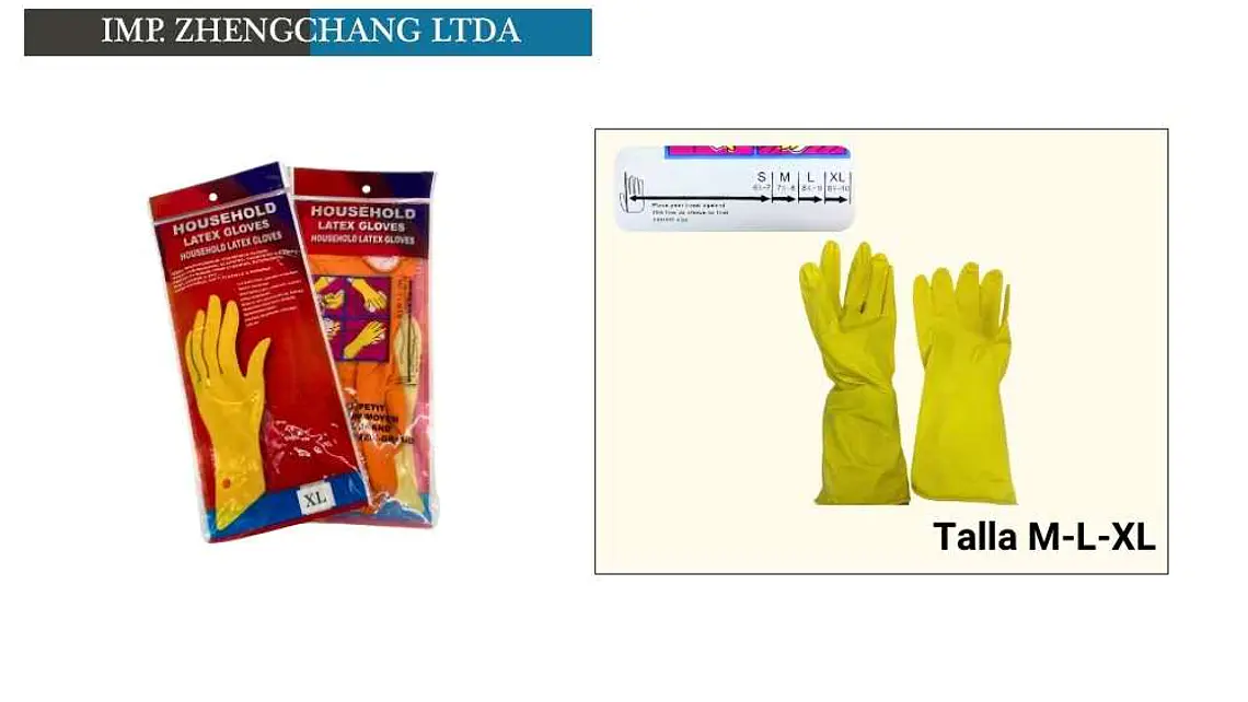 Guantes de latex de limpieza (x12) 1