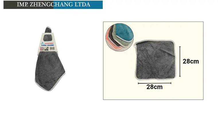Paño De Felpa Para Cocina Tipo Coral Con Borde (x 12) 1