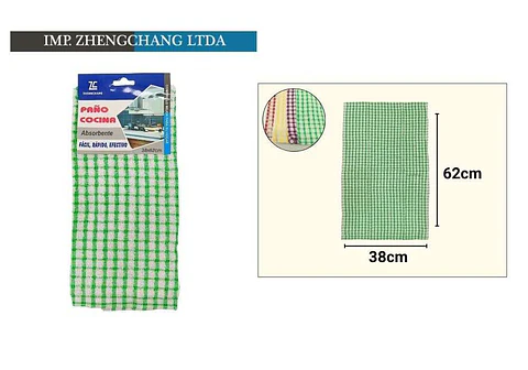 Paño Para Cocina Absorbente A Cuadros (x 12)