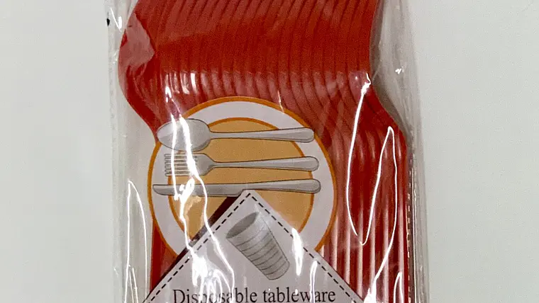 Tenedor de plástico desechable 20PCS (x12) 1