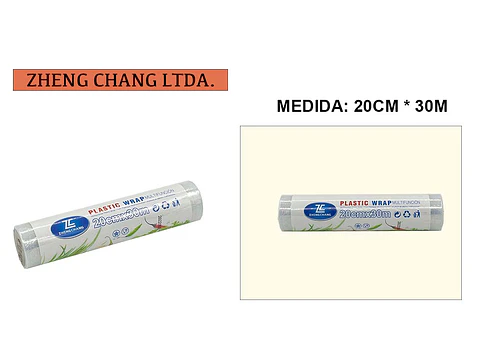  Papel film transparente 20cm×30m (x20)