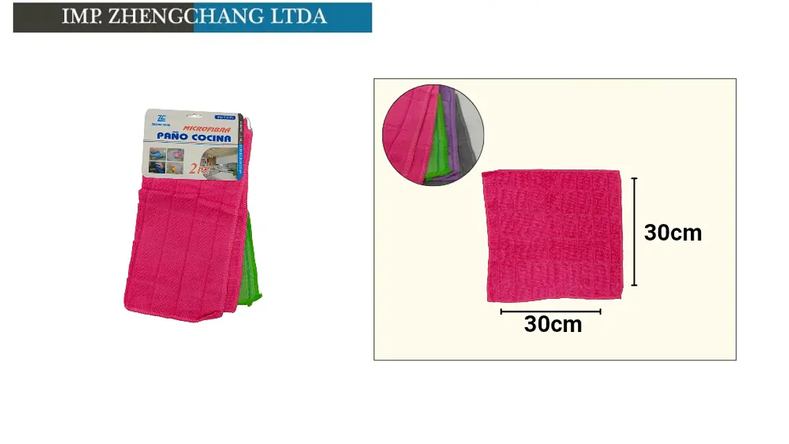 Paño De Limpieza Para Cocina De Cuadros Grandes 3836-23 2PC (x 12) 1