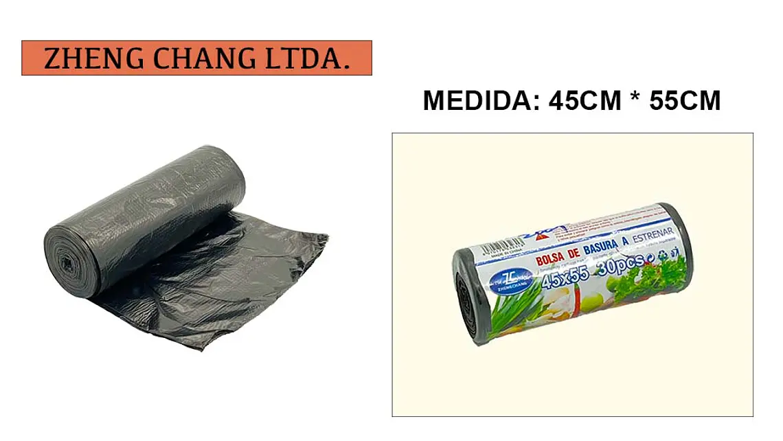 Rollo bolsa de basura 45x55cm 30PCS (x20) 1