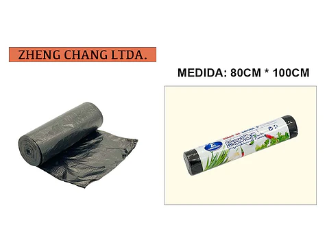 Rollo bolsa de basura 80x100cm 10PCS (x20)